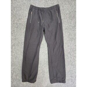 Vintage Nike Sportswear Pants Mens Sz L Gray Elastic Waist Swoosh Athletic